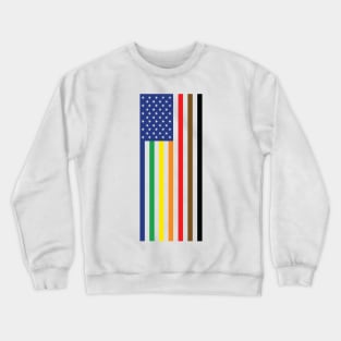 Gay Pride Intersectional Flag Crewneck Sweatshirt